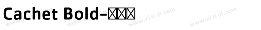 Cachet Bold字体转换
